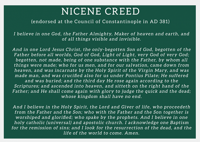 The Nicene Creed